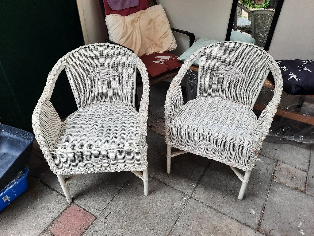 Stoelen - chairs, Ophalen, Gebruikt, Drie, Wit