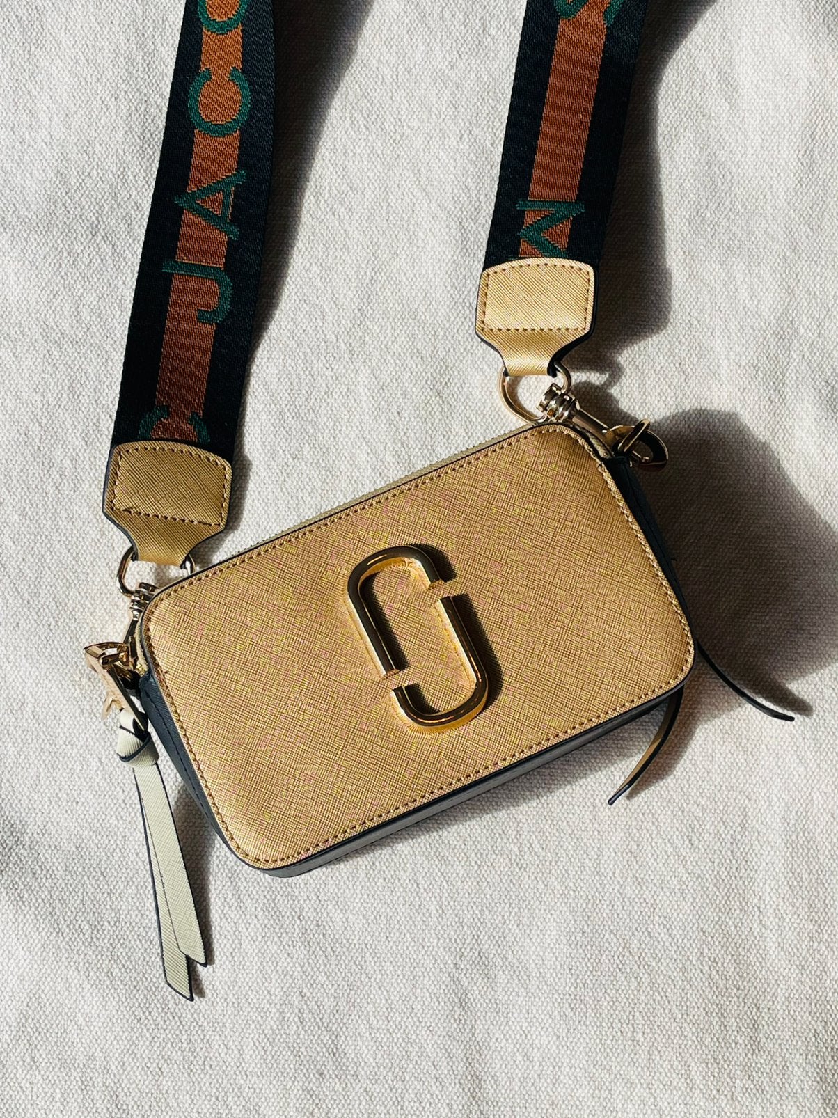 Marc Jacobs Snapshot Bag beige | originele crossbody tas, Ophalen of Verzenden, Zo goed als nieuw, Beige, Schoudertasje