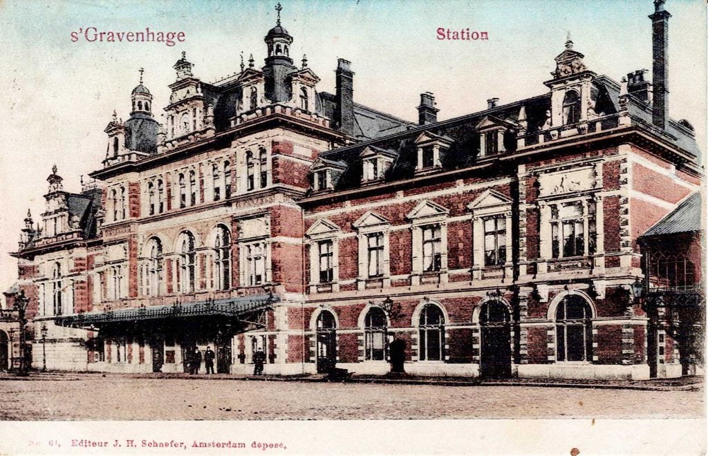 Amsterdam, etc. stations, Verzamelen, Ophalen of Verzenden, 1940 tot 1960, Gelopen, Zuid-Holland