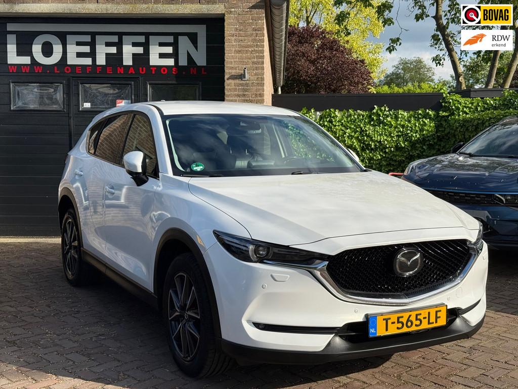 Mazda CX-5 2.5 SkyActiv-G 194 GT-M 4WD Leder bose, hud, trek, Auto's, Mazda, Gebruikt, 4 cilinders, 2000 kg, Wit
