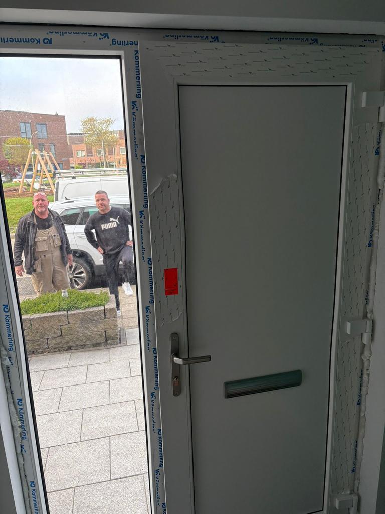 Kunsstof voordeurkozijn, Tuin en Terras, Tuinhuizen, Kunststof, Nieuw, Minder dan 200 cm, 1 raam