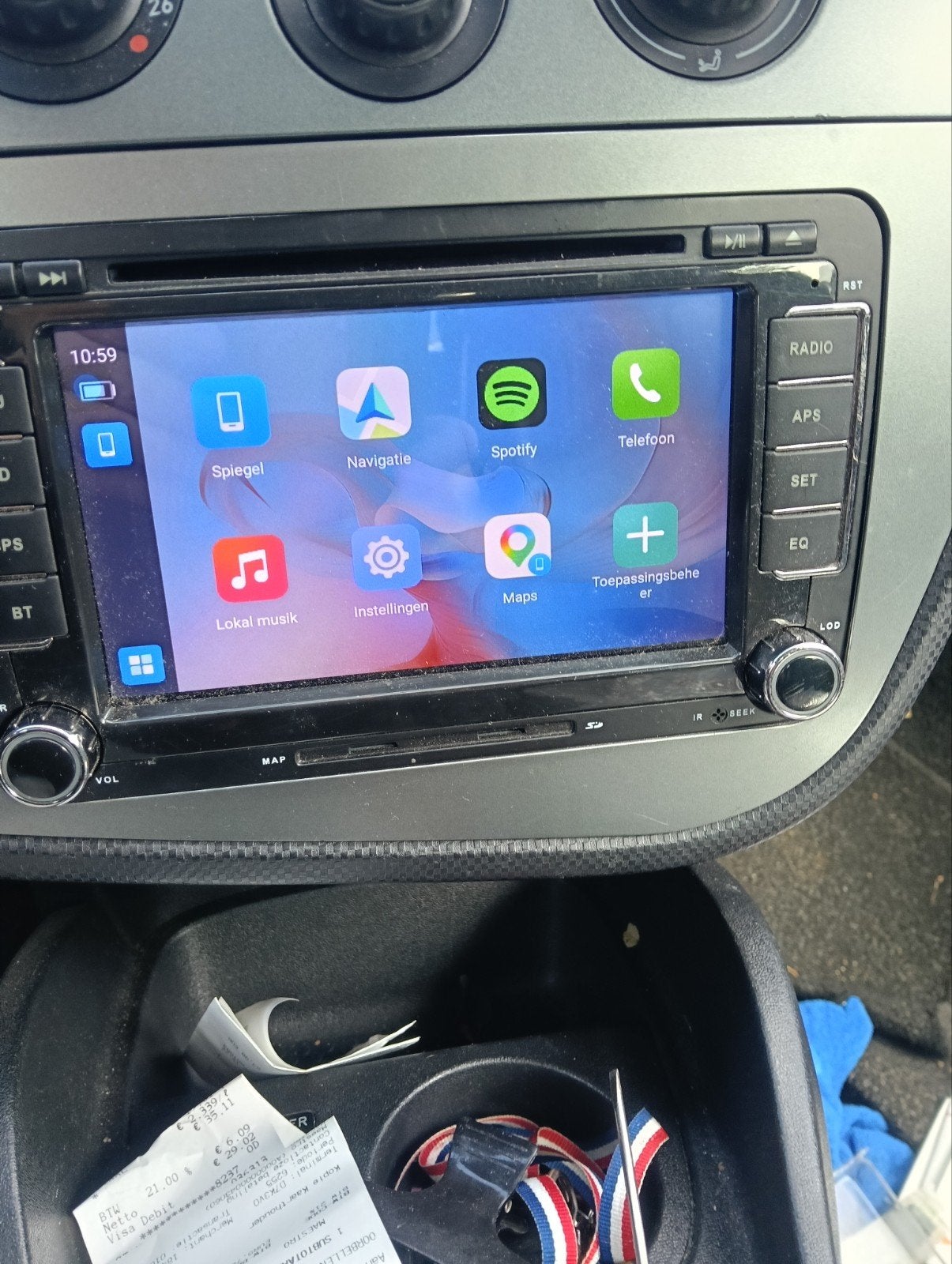 Android radio vw audi seat skoda, Auto diversen, Ophalen of Verzenden, Zo goed als nieuw