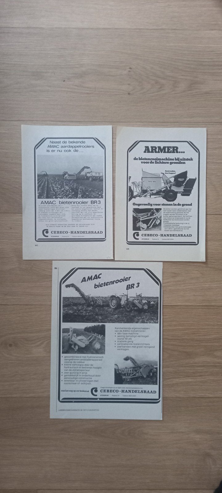 R 6: Amac bietenrooier advertenties., Ophalen of Verzenden, 1920 tot 1940, Tijdschrift