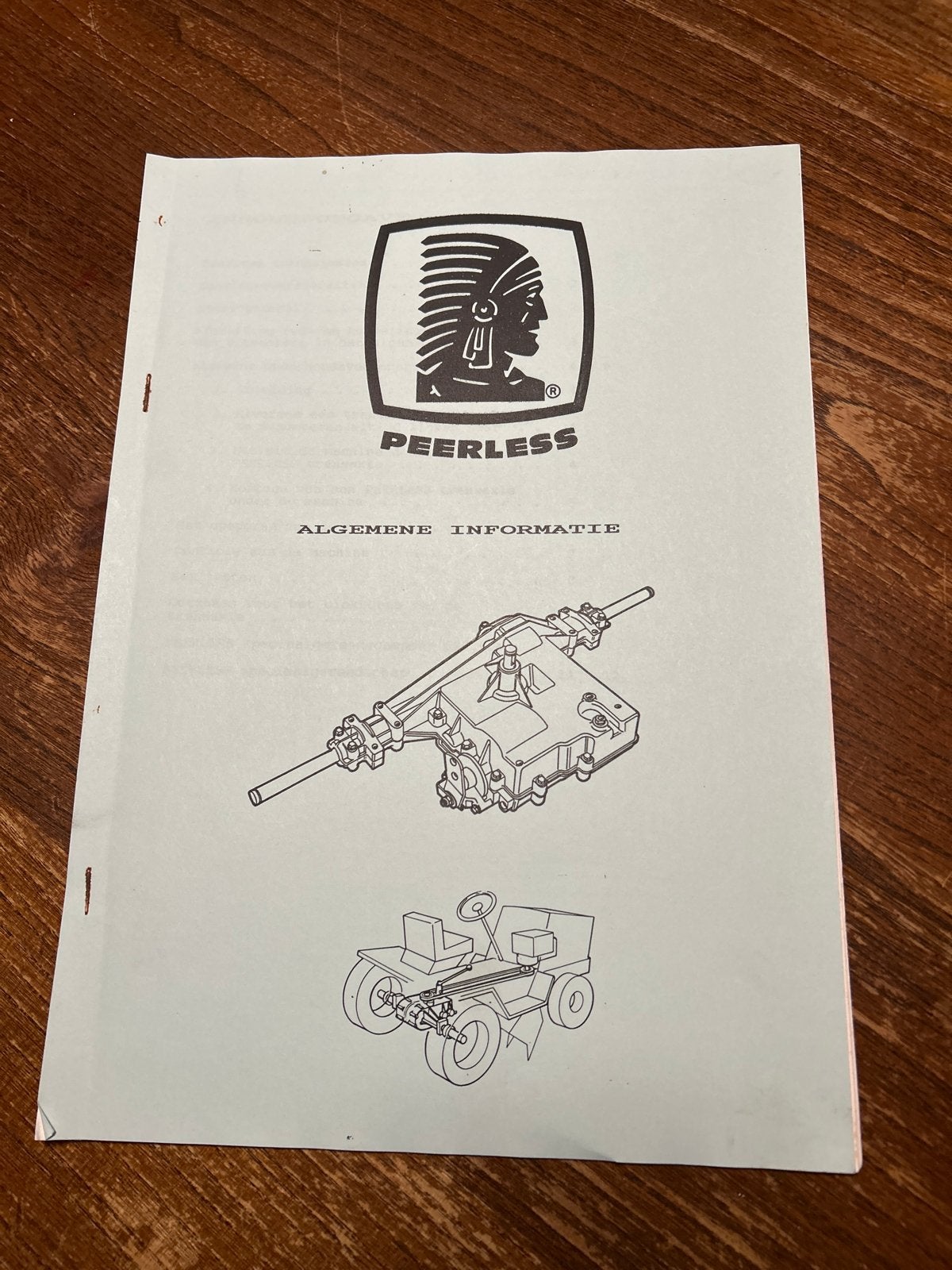 Peerless Transmissie Algemene Informatie Handleiding, Ophalen of Verzenden