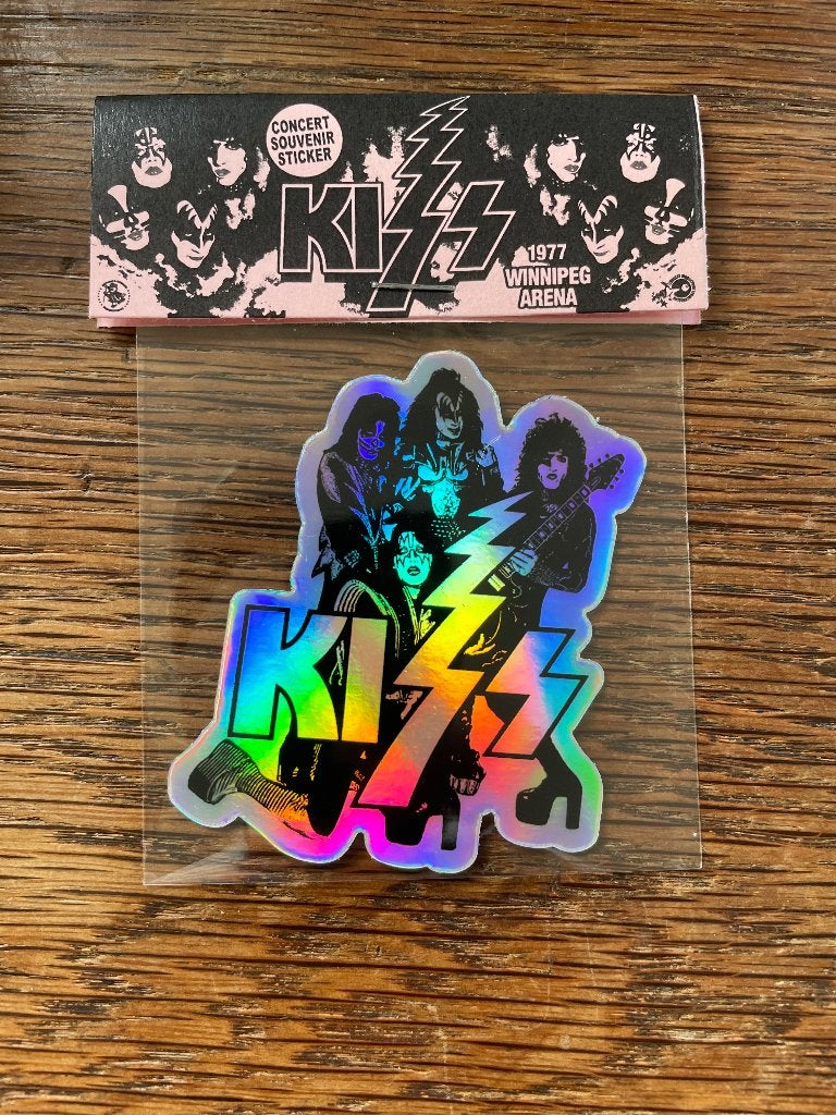 Kiss Winnipeg 1977 Hologram Sticker, Verzenden, Nieuw, Overige typen