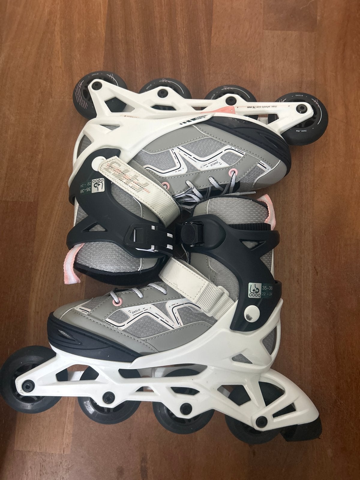 Verstelbare Oxelo Inline Skates - Maat 35-38, Sport en Fitness, Skeelers, Kinderen, Inline skates 4 wielen, Ophalen, Overige merken