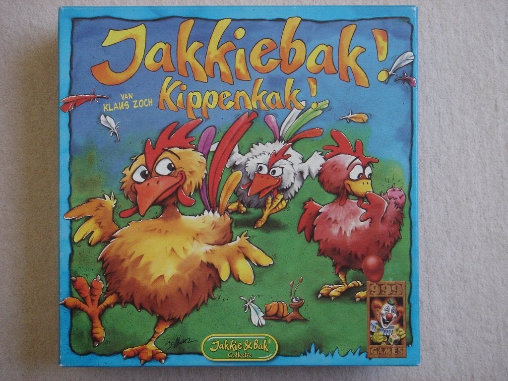 LEUK: Jakkiebak Kippenkak - KINDERSPEL, Een of twee spelers, Ophalen, Gebruikt, 999games