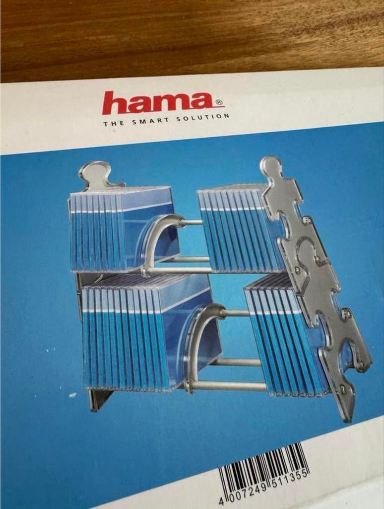 Hama CD-rek 'Puzzle' voor 60 cd's, Nieuw, Ophalen of Verzenden, Metaal, 25 tot 75 discs