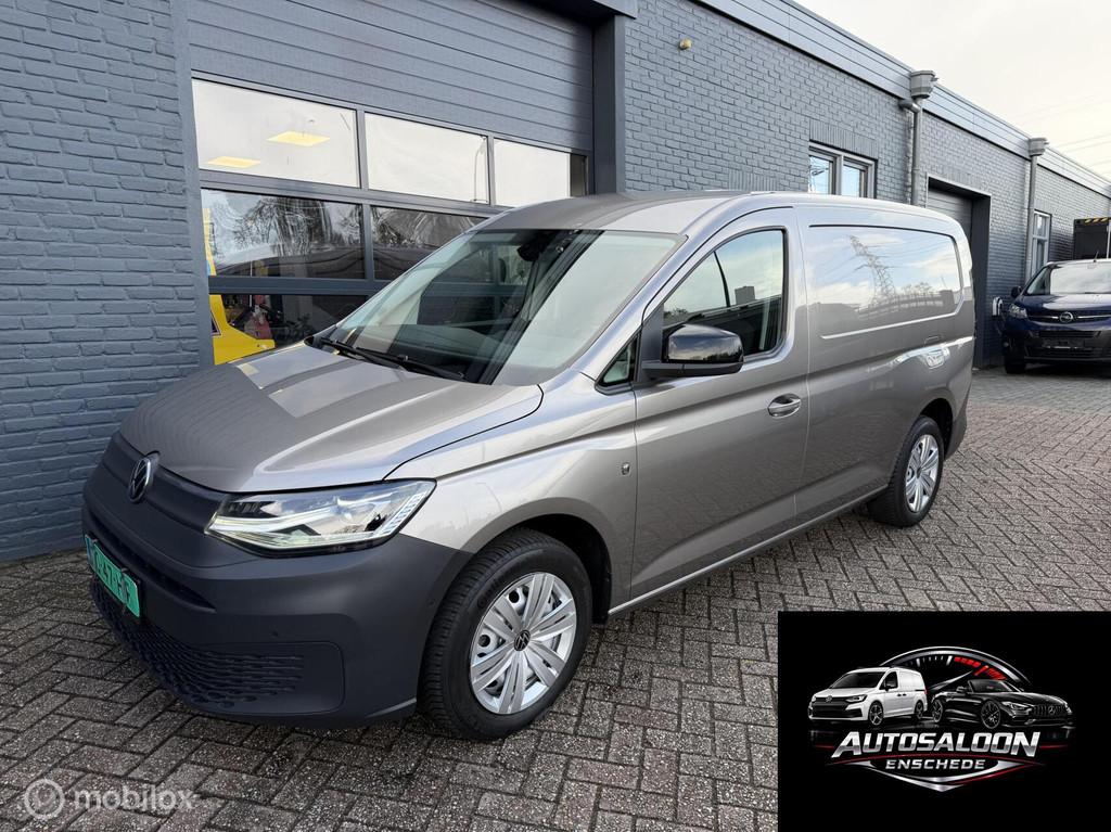 Volkswagen Caddy Maxi 2.0 TDI DSG 122 PK 2022 Airco Navi PDC, Stof, Gebruikt, Zwart, 4 cilinders