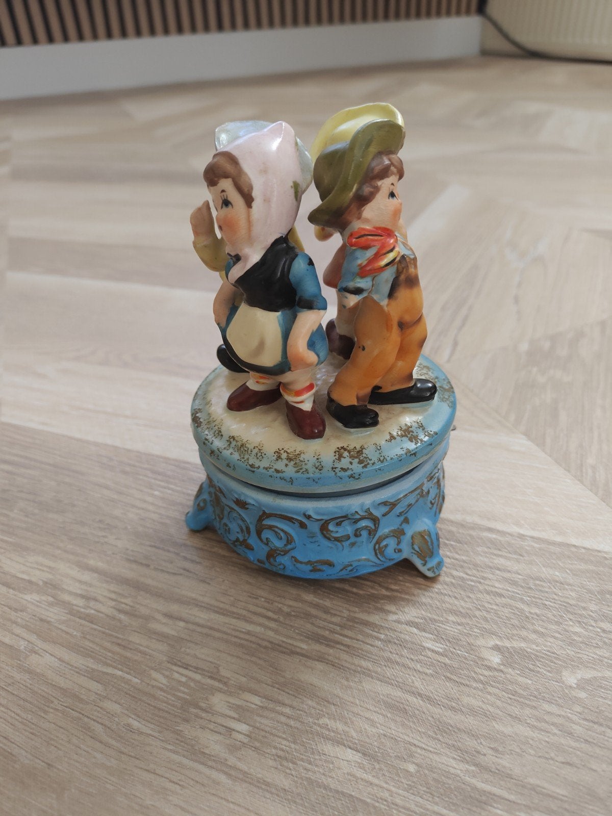 Vintage Muziekdoosje met Kinderfiguren, Ophalen of Verzenden