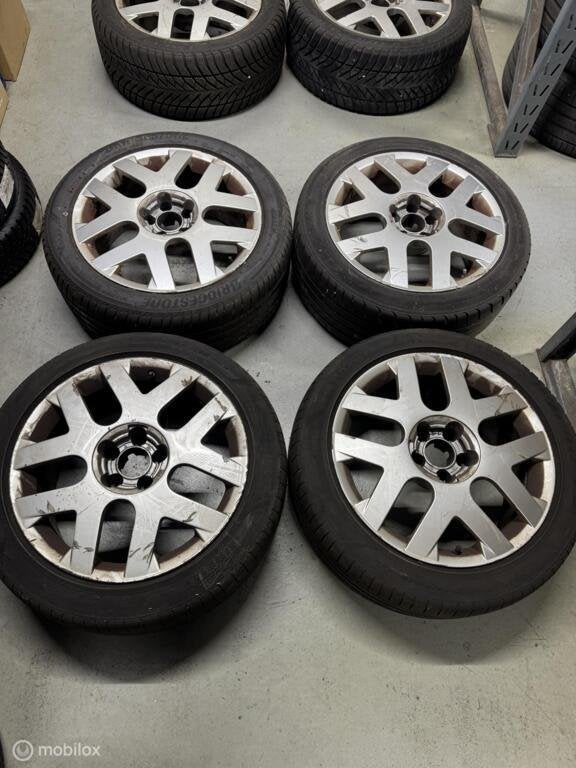 Lichtmetalen velgen origineel set citroen c6 Citroen C6, Ophalen, 18 inch, Gebruikt, Banden en Velgen