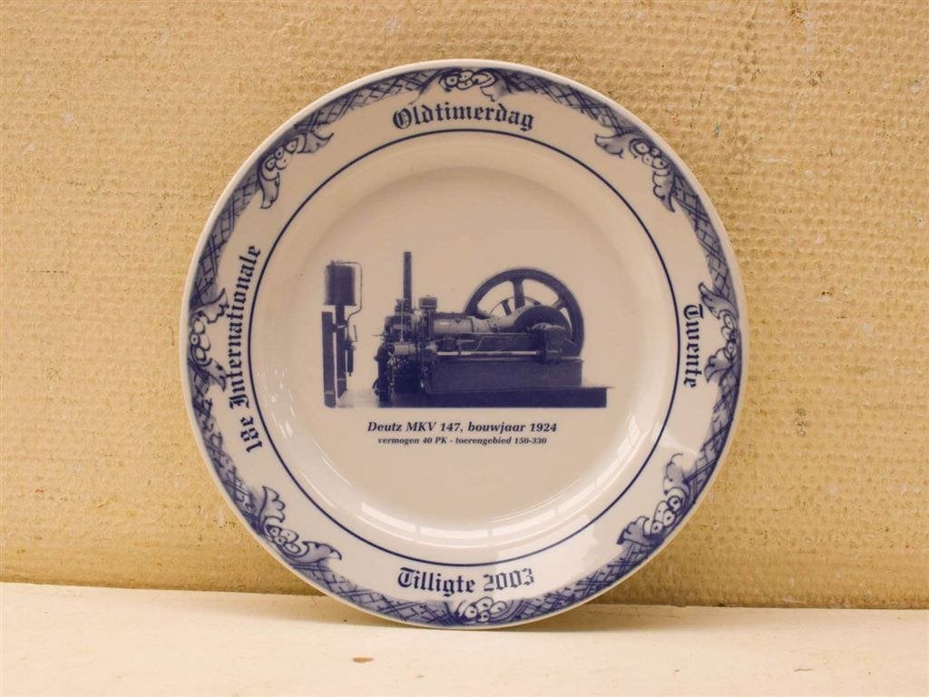 Porseleinen wandbord 51890, Ophalen of Verzenden, Gebruikt
