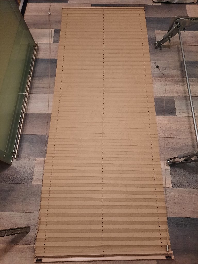 Plissés, 6 stuks, leverkleur, Ophalen, Overige materialen, Inclusief montageonderdelen, Gebruikt
