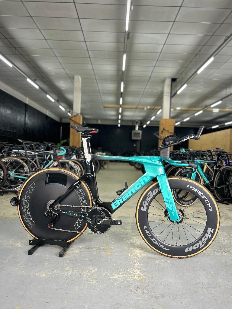 Bianchi Aquila RC Disc Dura Ace Di2 Carbon Racefiets, Ophalen, Zo goed als nieuw, Overige typen