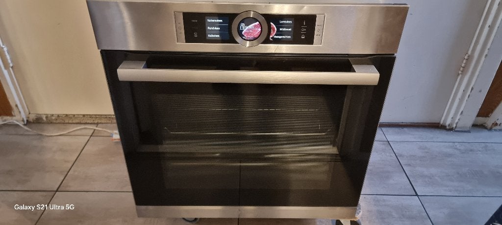 Luxe Bosch stoom oven met 4D hete lucht model, Ophalen, Gebruikt, Hete lucht, 60 cm of meer