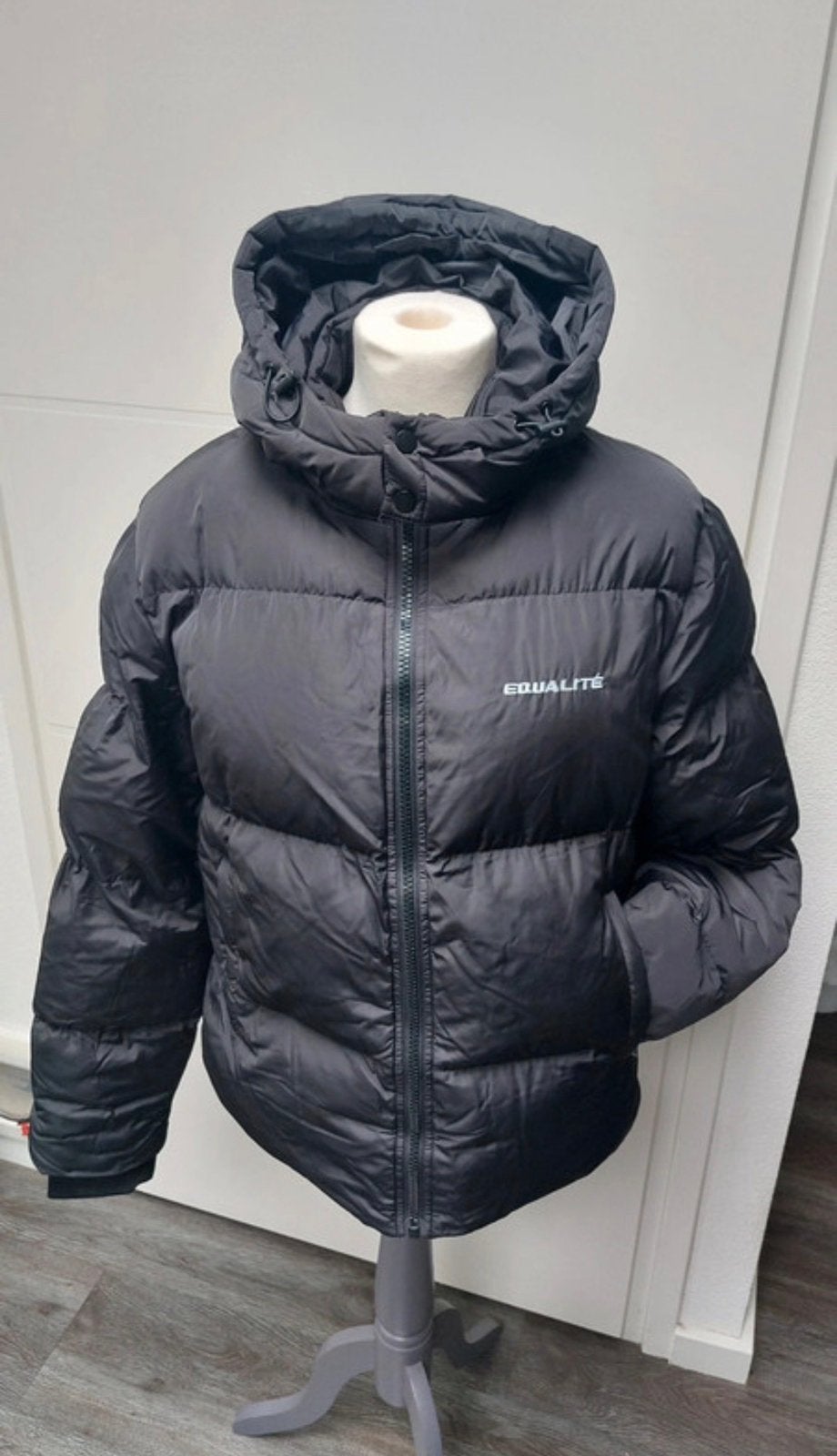 Winterjas, Kleding | Heren, Verzenden, Zo goed als nieuw, Maat 48/50 (M), Zwart