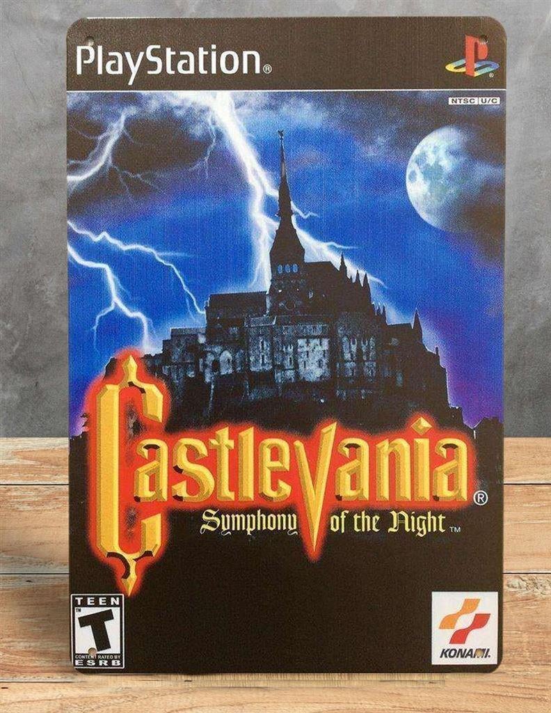 Castlevania Symphony Playstation Wandbord poster, Verzenden, Nieuw