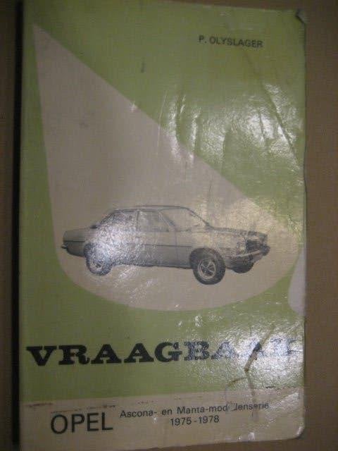 Vraagbaak opel ascona - manta 1975-1978, Ophalen of Verzenden