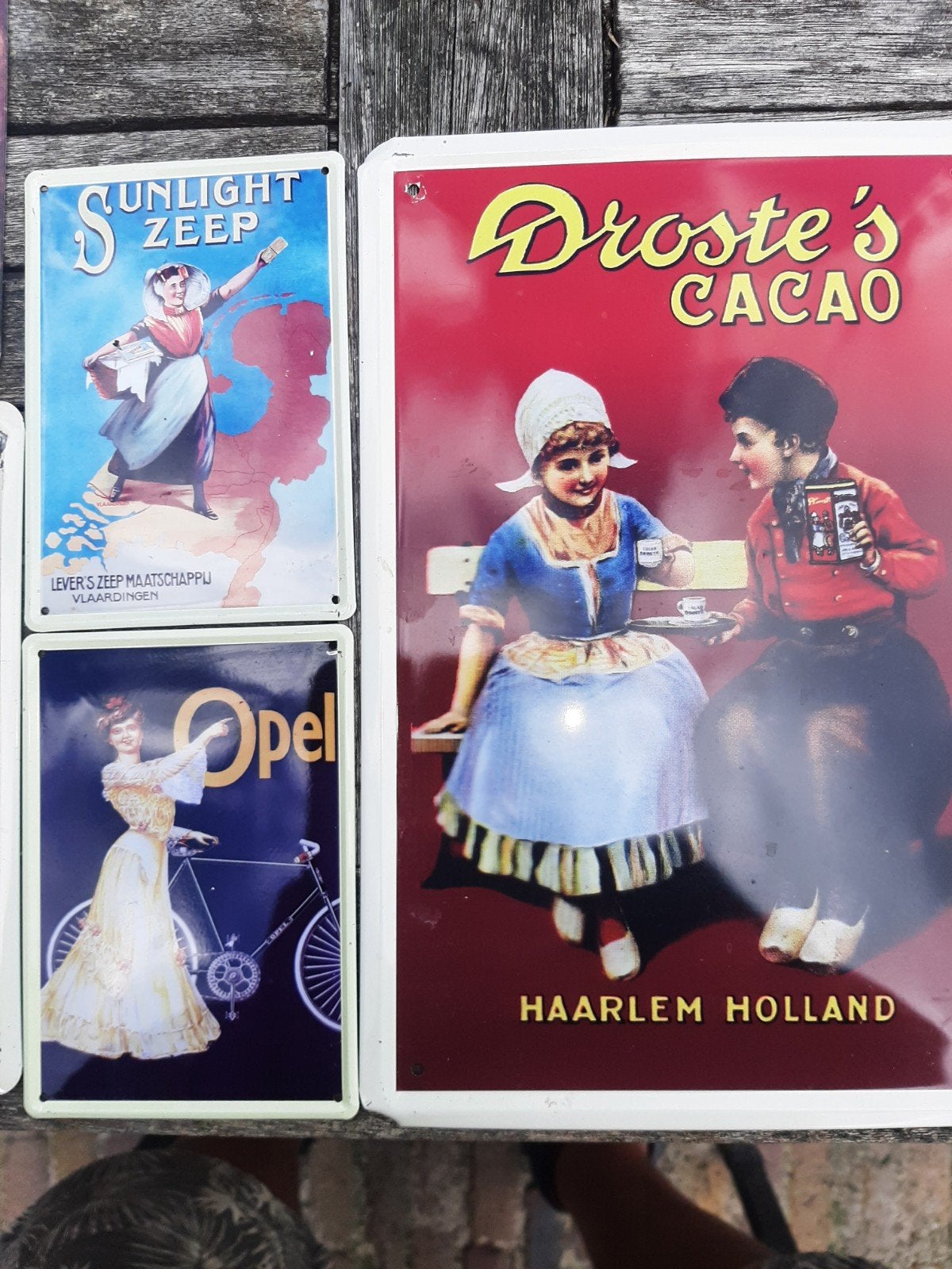Vintage Reclameborden - Set van 7, Ophalen of Verzenden
