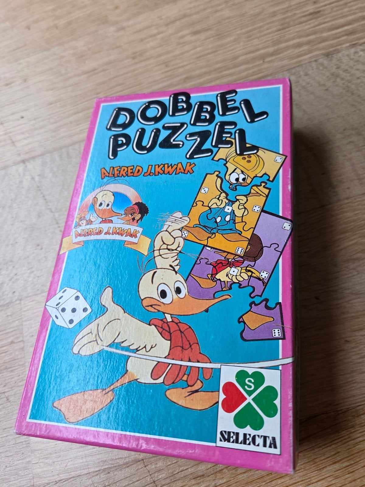 Dubbel Puzzel Alfred J. Kwak - Selecta, Hobby en Vrije tijd, Denksport en Puzzels, Ophalen of Verzenden, Minder dan 500 stukjes