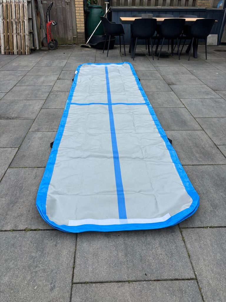KESSER Airtrack Mat - 3 meter - Blauw/Grijs, Maat 36 t/m 42, Ophalen of Verzenden, Zo goed als nieuw, Blauw