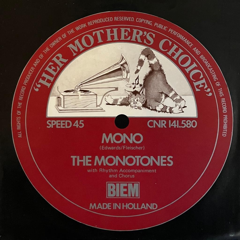 The Monotones - Mono, Gebruikt, 7 inch, Pop, Single