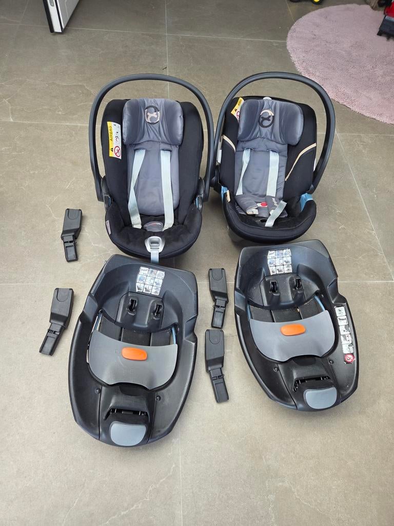 2x Cybex autostoel met Isofix bases en adapters voor kinderw, Overige merken, Gebruikt, Isofix, 0 t/m 13 kg