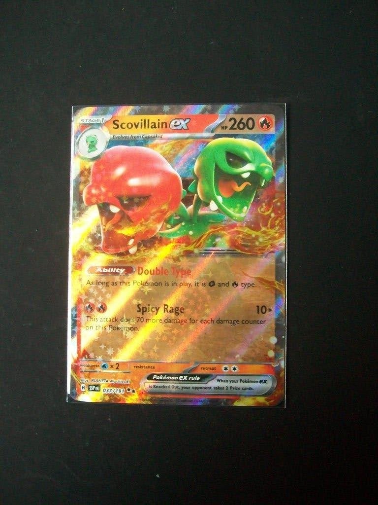 6578: Nieuwe Pokemon Kaart SCOVILLAIN EX HP 260 (037/191), Verzenden, Nieuw, Losse kaart, Foil