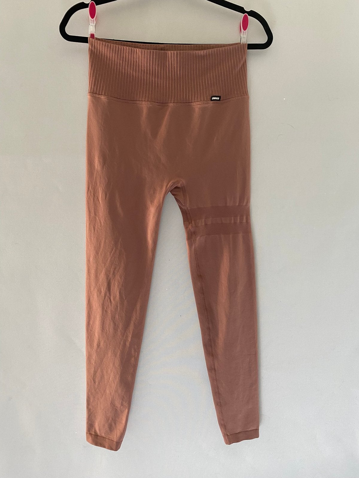 Stronger sportlegging roze/bruin – maat S/36 – high waist, Legging, Ophalen of Verzenden, Zo goed als nieuw, Overige kleuren
