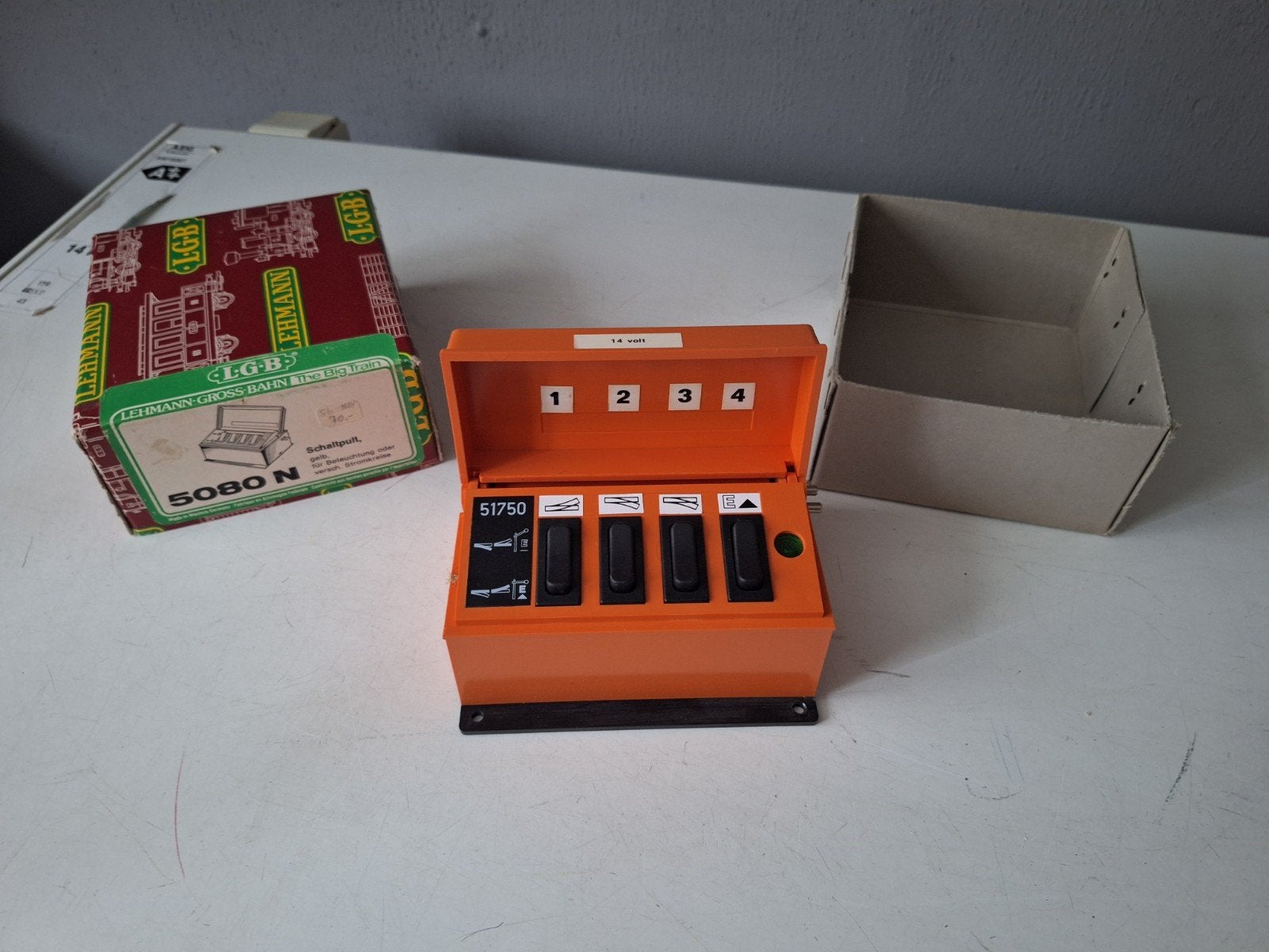 LGB 51750 Schakelkastje voor modelspoorbaan, Hobby en Vrije tijd, Ophalen, Zo goed als nieuw, Gelijkstroom, Overige typen