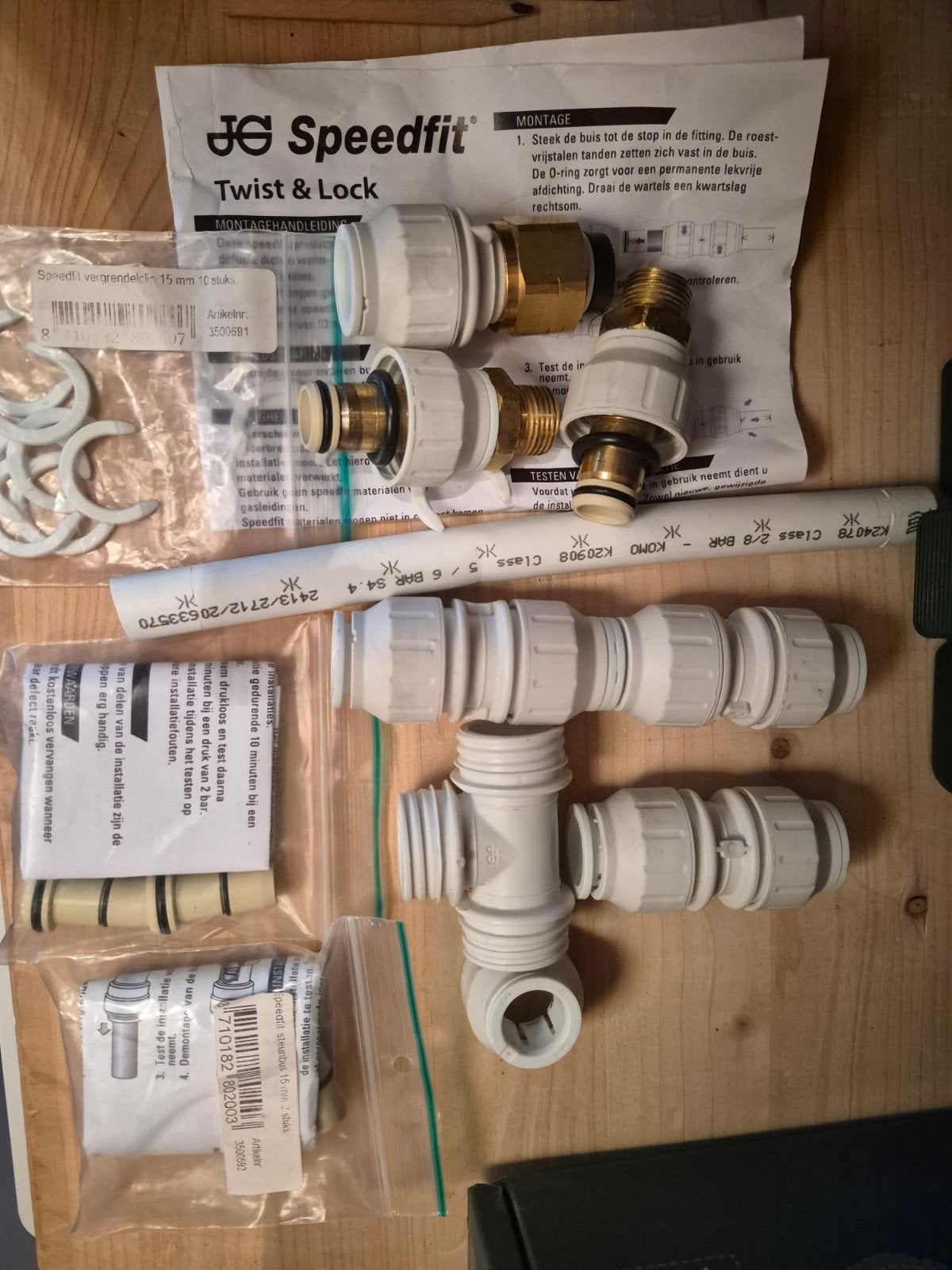 Speedfit Twist & Lock Koppelingen en Buis, Ophalen of Verzenden, Pvc