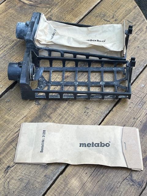 Stofzakhouder (2 x) voor Metabo, Ophalen of Verzenden, Zo goed als nieuw, 1200 watt of meer, Vlakschuurmachine