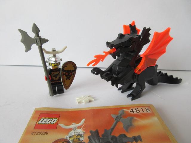 4818, Kasteelsetje, Dragon Rider, Castle, Knights Kingdom 1, Lego, Ophalen of Verzenden, Castle, Complete set