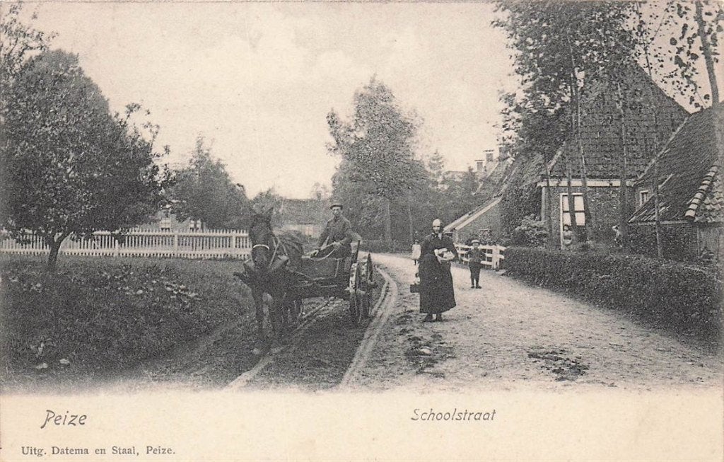 702-426-047 Peize Schoolstraat, Verzenden, Voor 1920, Drenthe