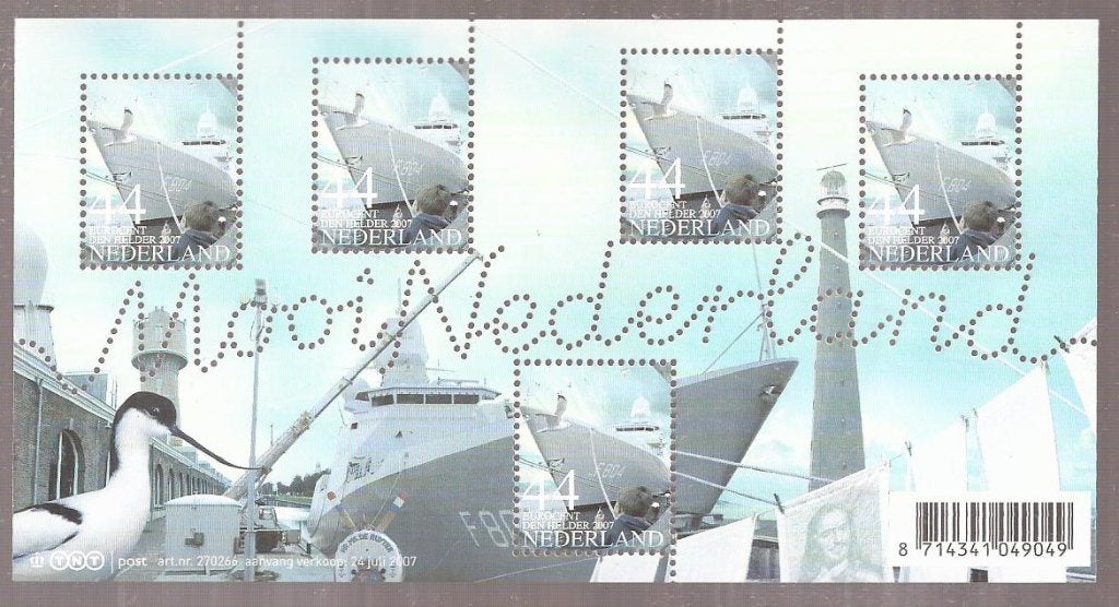 Postzegelvelletje Mooi Nederland Den Helder Postfris Prachti, Postzegels en Munten, Ophalen of Verzenden, Na 1940, Postfris
