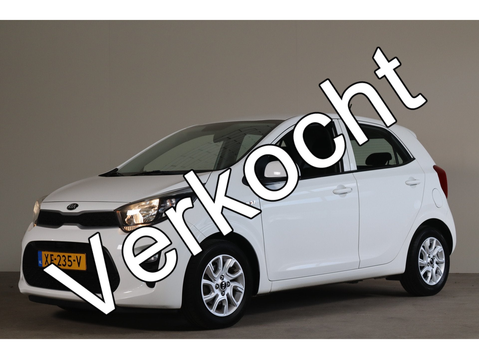 Kia Picanto 1.0 CVVT EconomyPlusLine NL-Auto! Airco I Elek.r, Auto's, Stof, Gebruikt, Euro 6, Start-stop-systeem