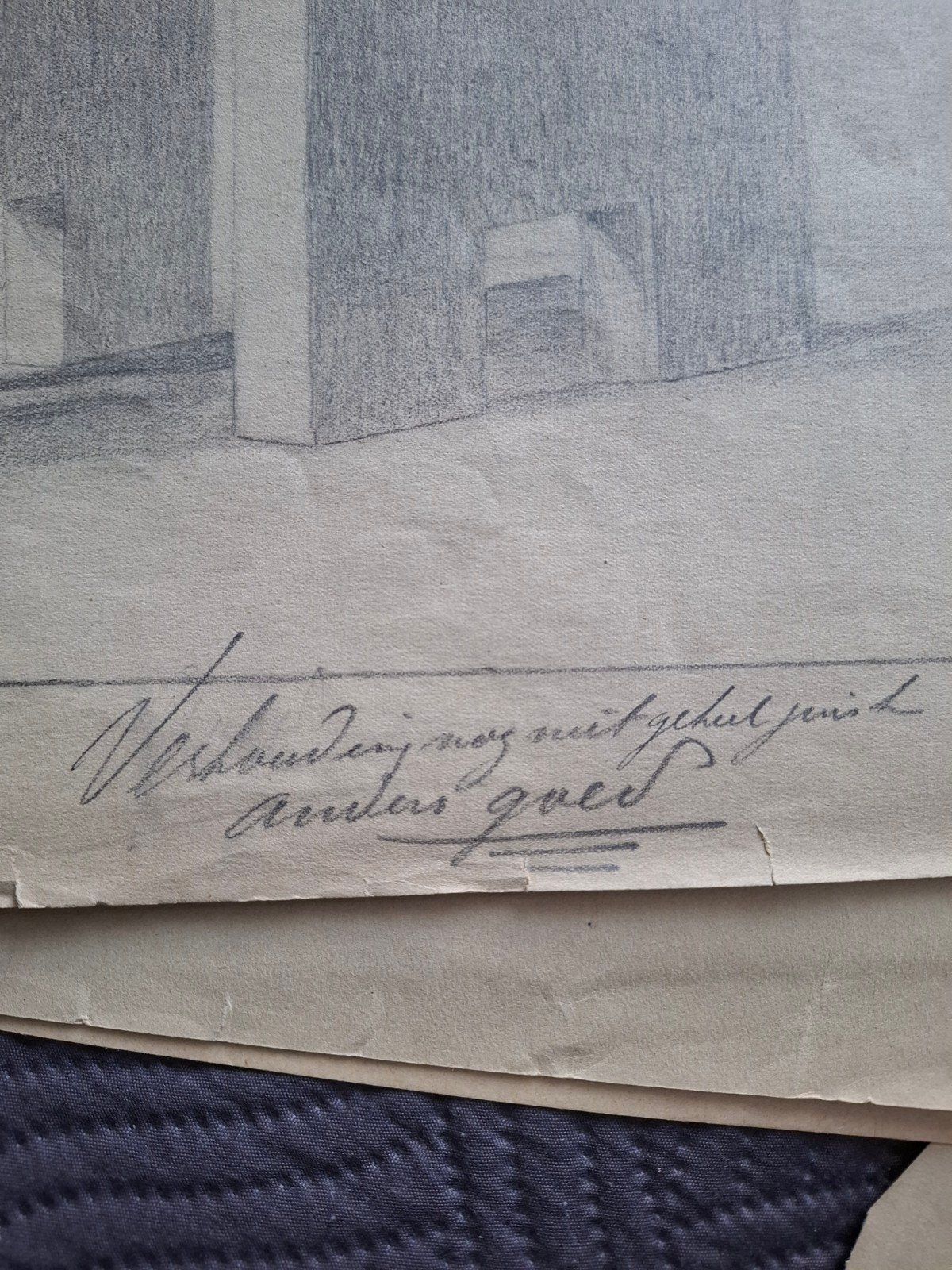 Antieke Tekenmap,1914 van stillevens, gesigneerd W.F. de Wit, Antiek en Kunst, Ophalen of Verzenden, Tekening, Potloodtekening