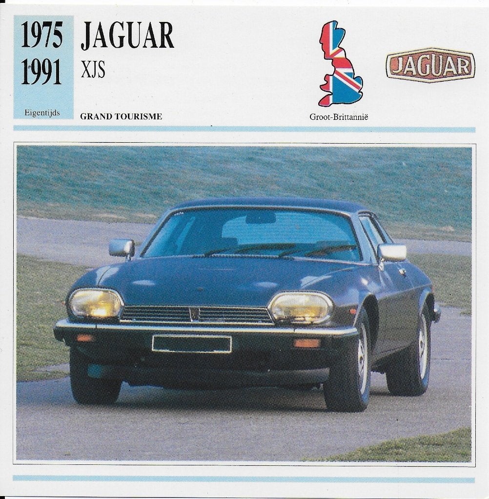 Ma92 autokaart jaguar xjs ( 1975- 1991 ) -, Ophalen of Verzenden, Zo goed als nieuw, Auto's