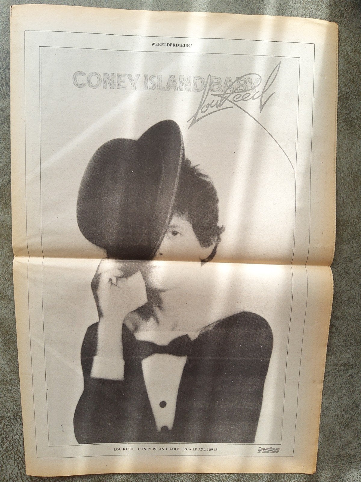 Lou Reed:  Promo Coney Island Baby, Ophalen of Verzenden, Nieuw