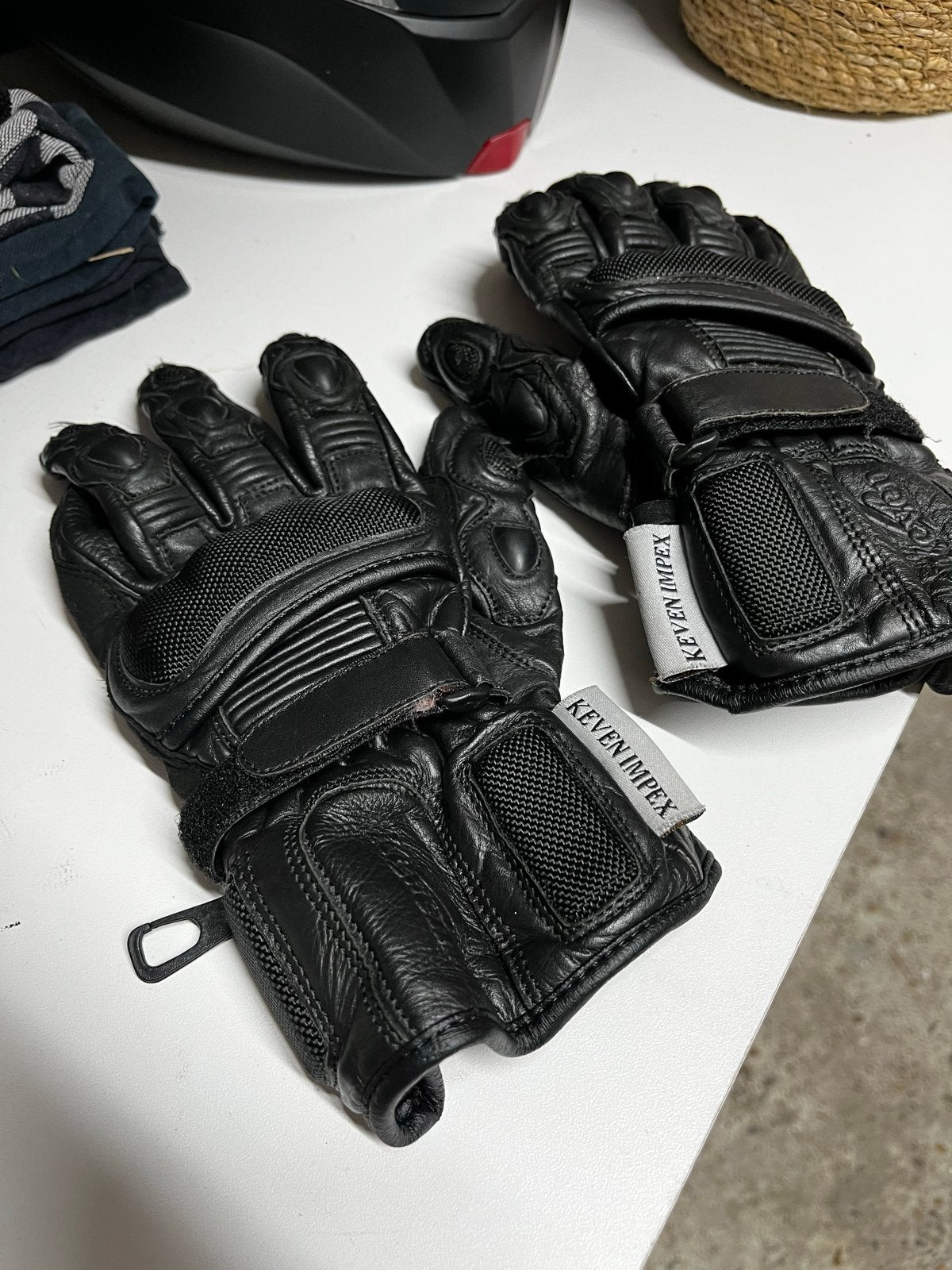 Motorhandschoenen Keven Impex, Motoren, Ophalen of Verzenden, Tweedehands, Heren, Handschoenen