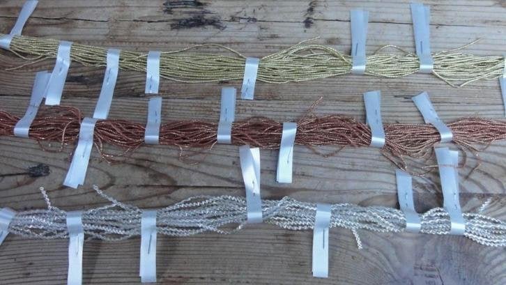 Hele dunne KERST sliertjes, goud, koper, zilver, feathertree, Gebruikt, -, Verzenden, -