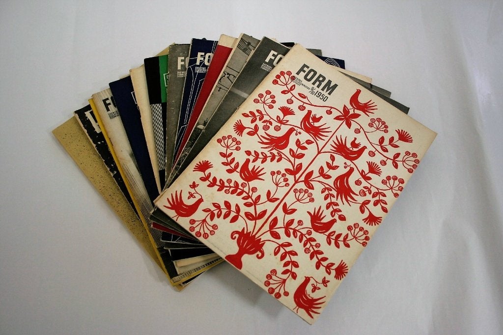 Scandinavisch designtijdschrift FORM 1950-1952, 13 nummers, Ophalen of Verzenden, Gelezen, Overige typen