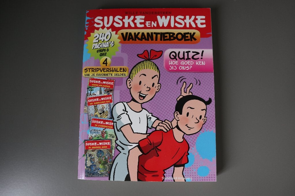 Suske en Wiske vakantieboek 4x strip en quiz 240 pagina's, Boeken, Meerdere stripboeken, Ophalen of Verzenden, Nieuw