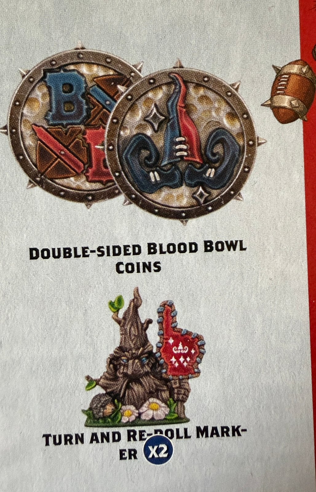 Blood bowl gnome balls and markers, Hobby en Vrije tijd, Ophalen of Verzenden, Zo goed als nieuw, Warhammer, Figuurtje(s)