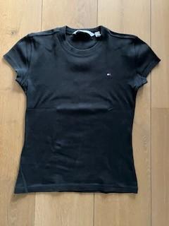 Shirt Zwart Tommy Hilfiger maat S, Zwart, Ophalen of Verzenden, Zo goed als nieuw, Korte mouw