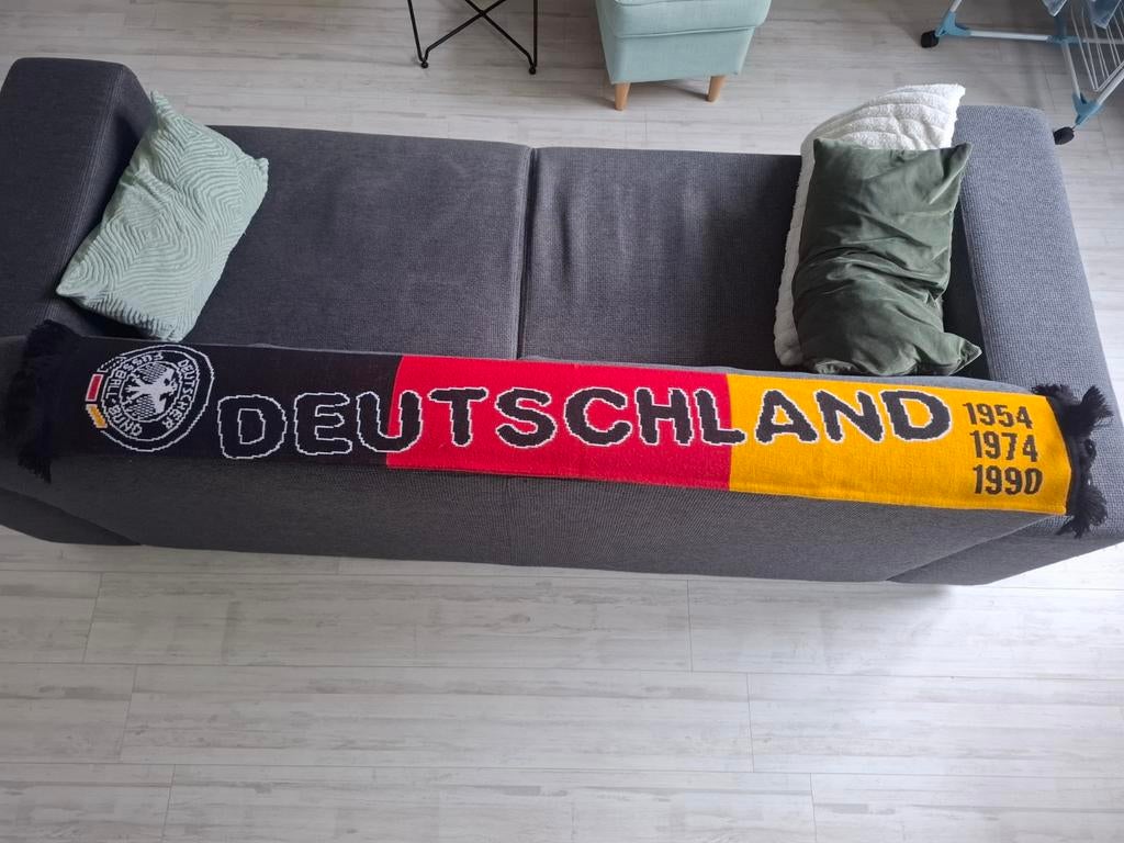 Duitsland Voetbal Sjaal - WK Jaren 1954, 1974, 1990, Ophalen of Verzenden, Zo goed als nieuw, Buitenlandse clubs, Vaantje of Sjaal