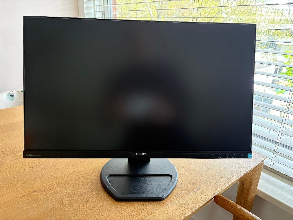 Philips Monitor 241B8QJEB, Computers en Software, Monitoren, Zo goed als nieuw, 61 t/m 100 Hz, DisplayPort, DVI, HDMI, Ingebouwde speakers