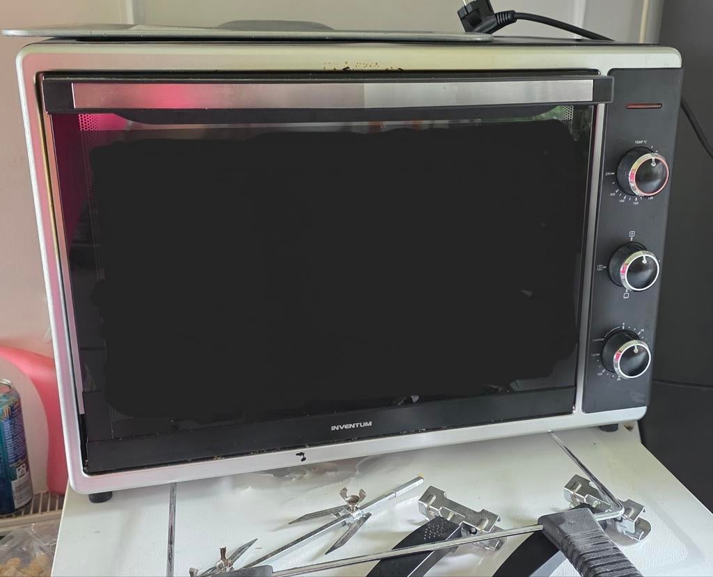 Inventum Oven met Grill en Draaispit - Compleet, Witgoed en Apparatuur, Ovens, Ophalen, Gebruikt, Oven met grill, Inventum