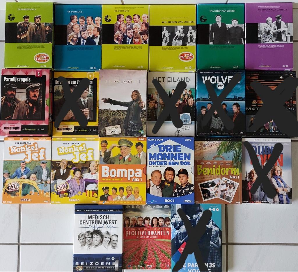Dvd box Paradijsvogels Nonkel Jef Bompa Katarakt Medisch Cen, Cd's en Dvd's, Ophalen of Verzenden, Zo goed als nieuw