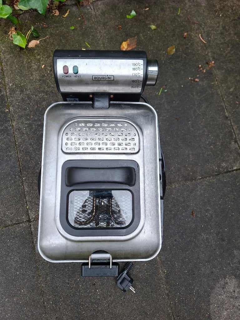 Bourgini friteuse frituurpan, 3 tot 4 liter, Ophalen, Gebruikt, Uitneembare binnenpan